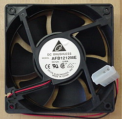 Delta AFB1212ME Fan w/PC power connector