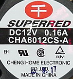 Superred CHA6012CS-A Fan
