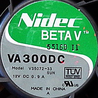 Nidec Beta V, VA300DC / V35072-33 Fan