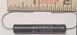 10XM75, 75 Ohm, 10W resistor