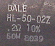 Dale HL-50-02Z, 0.2 Ohm, 50W