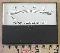 Modutec 1mA DC meter, with 100% UV scale