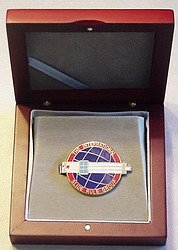 ISRG Tie Clip in Red Wood Box