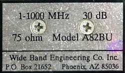 A82BU Amplifier