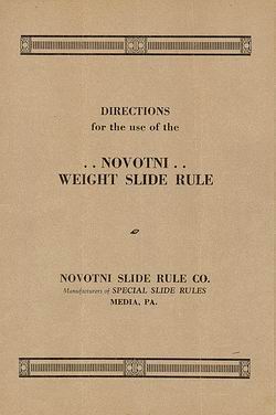 Novotni Manual (Folded inside box)