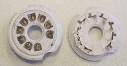 Ceramic 9 Pin PC Mounting Sockets