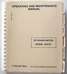 Wavetek / PMI 1045/01 Manual
