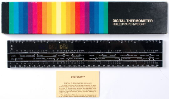 Digi-Craft Thermometer Ruler / Paperweight
