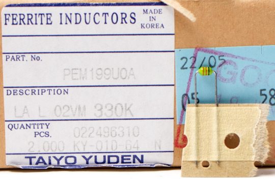 Taiyo Yuden – PEM199U0A/LA L 02VM 330K Ferrite Inductors