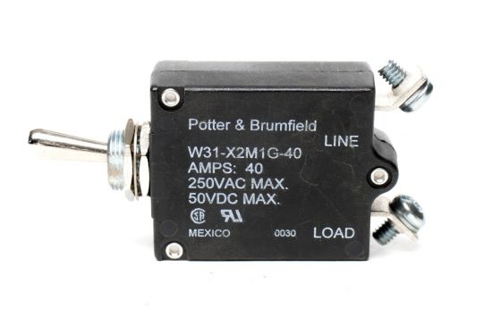 Potter & Brumfield W31-X2M1G-40 250VAC/50VDC 40A Circuit Breaker