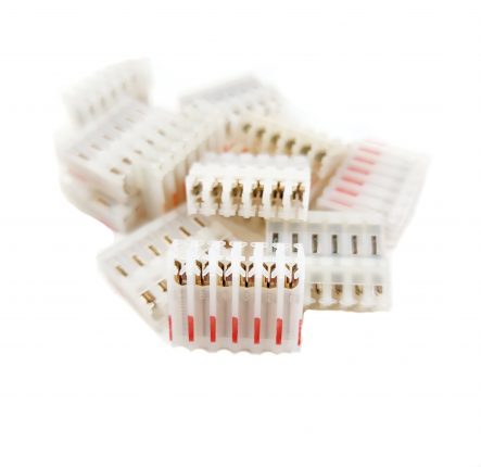 6 Pin White Male Connectors
