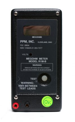 PPM Inc Model R1M-B Megohm Meter