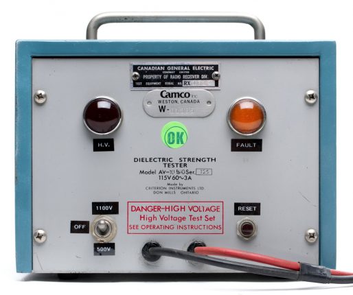 Canadian General Electric – AV-10910 Dielectric Strength Tester